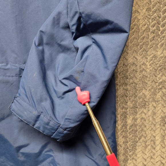 VTG Lands' End Polartec Fleece Lined Insulated Winter Parka‎ Men's XXL Tall Blue - Picture 13 of 16